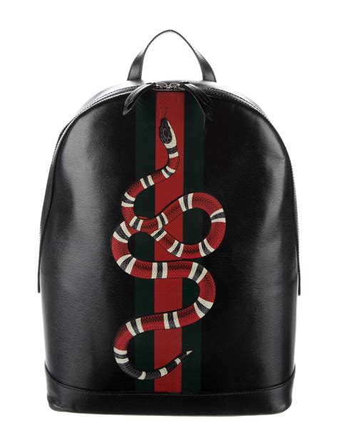 gucci web and kingsnake backpack|Gucci sling backpack.